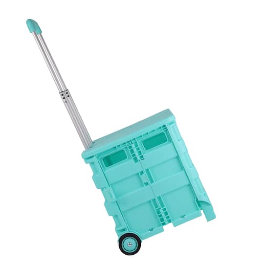 4 Pack: Everything Mary Collapsible Rolling Cart with Lid
